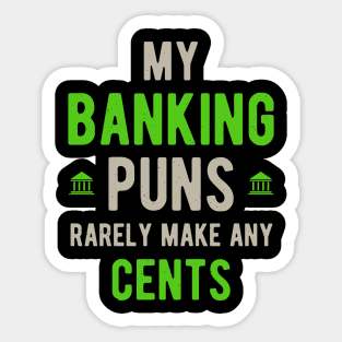 Funny Banker Banking Gifts Sticker